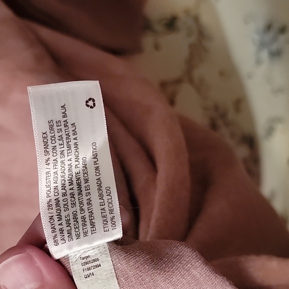 Liz Lange Maternity Mauve Turtleneck XXL 3/4 Sleeves with drop shoulder - Picture 4 of 6